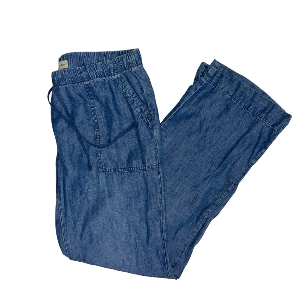 Anthropologie - Cloth & Stone Chambray Wide Leg Pants